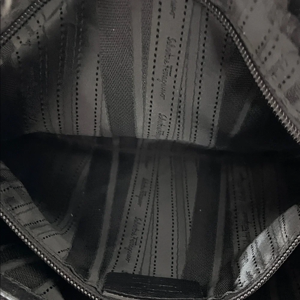 Ferragamo Black Quilted Leather Handbag - Picture 9 of 15
